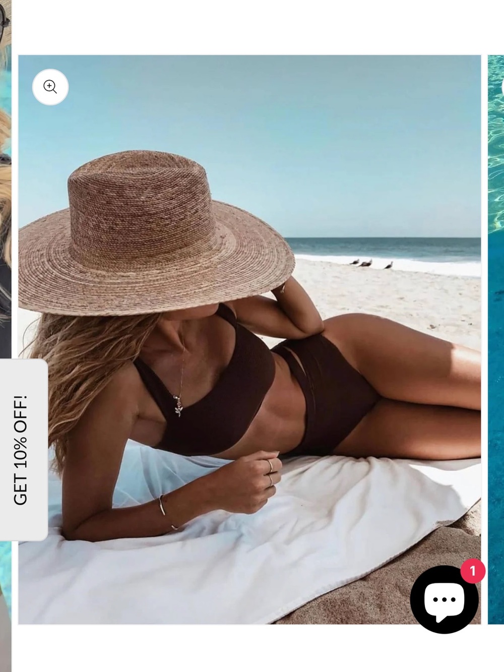 Lack Of Color Palma Wide Brim Straw Fedora Hat - Natural Tan - Picture 7 of 14